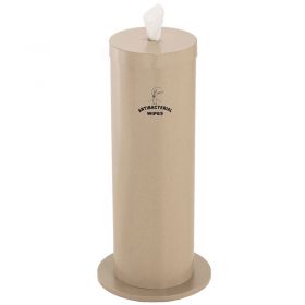 Glaro Floor Standing Sanitary Wipe Dispenser wLogo Desert Stone
