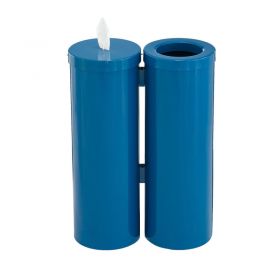 Glaro Floor Standing Sanitary Wipe Dispenser  Receptacle Blue