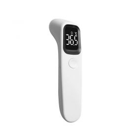 Non-Contact Infrared Forehead Thermometer with Digital LED Display,White