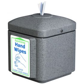 Forte Wall Mounted Sanitizing Wipes Dispenser  Gray
