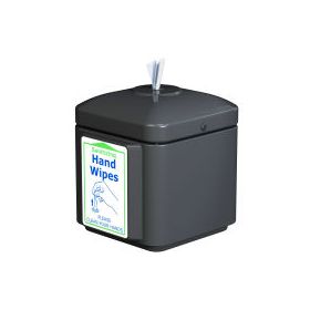 Forte Table Top Sanitizing Wipes Dispenser  Black
