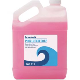 Boardwalk Mild Cleansing Lotion Soap Pleasant Scent,Pink Gallon Bottle 4/Case - BWK410CT