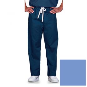 Unisex Scrub Pants,Reversible,Ciel Blue,L