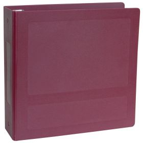 Omnimed 2" Antimicrobial Binder, 3-Ring, Side Open, Holds 375 Sheets, Burgundy