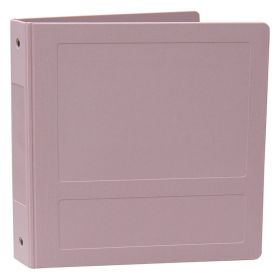 Omnimed 2" Antimicrobial Binder, 3-Ring, Side Open, Holds 375 Sheets, Mauve
