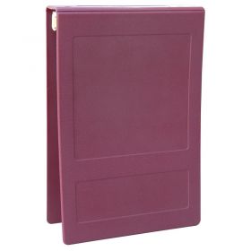 Omnimed 2" Antimicrobial Binder, 3-Ring, Top Open, Holds 375 Sheets, Burgundy