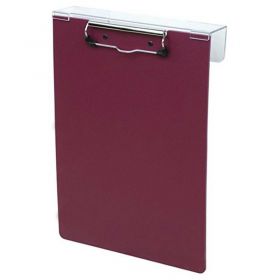 Omnimed Poly Overbed Clipboard, 9"W x 12-7/8"H, Burgundy