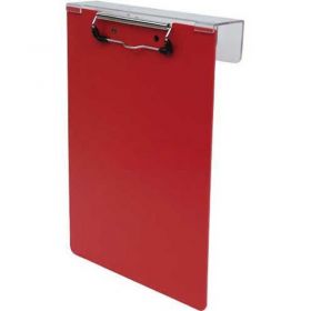 Omnimed Poly Overbed Clipboard, 9"W x 12-7/8"H, Red