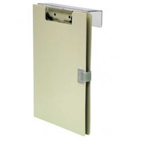 Omnimed Overbed Covered Poly Clipboard, 10"W x 13"H, Beige