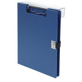 Omnimed Overbed Covered Poly Clipboard, 10"W x 13"H, Blue
