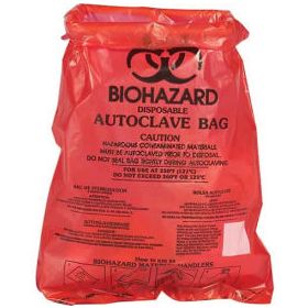 Bel-Art Red Bench-Top Biohazard Bags 131660000,0.43 Gallon,0.72 mil Thick,8.5"W x 11"H,100/PK