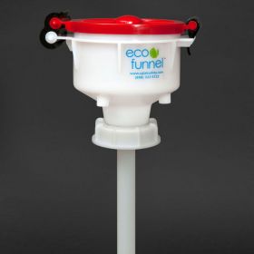 ECO Funnel EF-4-63B 4" ECO Funnel with 63mm Cap Adapter, Red Lid