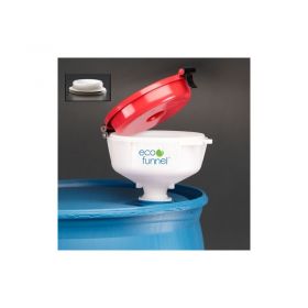 ECO Funnel EF-4716-1P 8" ECO Funnel with 2" NPT Fine Thread Cap Adapter, Red Lid