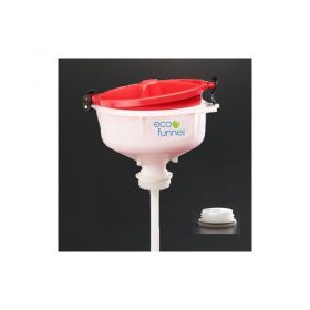 ECO Funnel EF-4717-1C 8" ECO Funnel with 2" Coarse Thread Cap Adapter, Red Lid