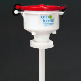 ECO Funnel EF-4-FS70 4" ECO Funnel with 70mm Cap Adapter, Red Lid
