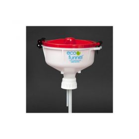 ECO Funnel EF-3008 8" ECO Funnel with 53mm Cap Adapter, Red Lid