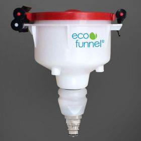 ECO Funnel EF-4-38-006N 4" ECO Funnel with Polypropylene Quick Disconnect Adapter, Red Lid