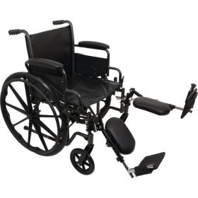 K2 Wheelchair 16"x16", Removbl Desk Arms, Elevating Legrests