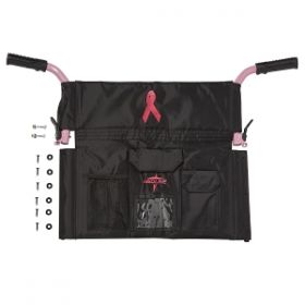 Pink Upper Handle for Ultralight Bariatric Transport Chair