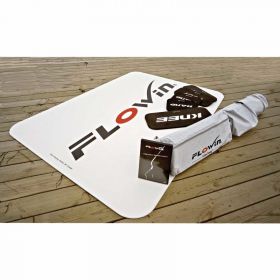 Flowin Sport Exerciser Board, White, 55" x 39" Rollable Mat, DVD, Carry Bag and Manual