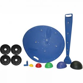 CanDo Professional Board, 5-Ball Set with Rack, 2 Weight Rods with Weights