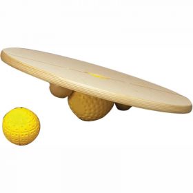 Chango 16" Circular Balance Board with 3" and 4" Balls
