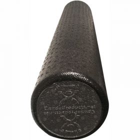 CanDo Black Composite Foam Roller, Round, 6" Dia. x 36"L