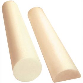 CanDo Antimicrobial Beige PE Foam Roller, Round, 6" Dia. x 36"L