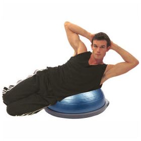 BOSU Home Balance Trainer, 25" Dome with Pump, Owner's Manual, Training Manual and