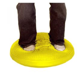 CanDo Inflatable Vestibular Seating/Standing Disc, 60 cm (24"), Yellow