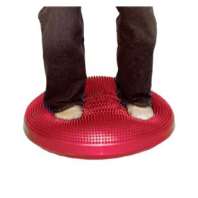 CanDo Inflatable Vestibular Seating/Standing Disc, 60 cm (24"), Red