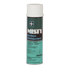Misty Surface Disinfectant, 16 oz. Aerosol Can, 12 Cans
