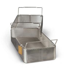 Stainless Steel Wire Mesh Basket, 1/2 Size, 3"