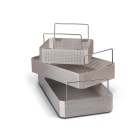 Perforated Aluminum Tray, Full Size, 21.1" x 9.5" x 4"