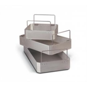Perforated Aluminum Tray, Full Size, 21.5" x 9.5" x 3"