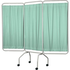 3-Panel Privacy Screen with Casters, Mint, 79" x 70"