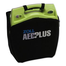 AED Plus Semi-Automated Defibrillator with 1 Set of Adult Pads, Battery, and Carrying Case