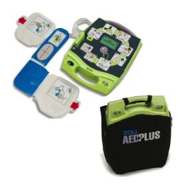 AED Plus Fully Automated Defibrillator with Plus Trac 1-Year Program Management, CPR-D-padz Adult Electrodes and Soft Carrying Case