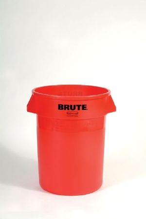 Rubbermaid Commercial Brute Round Containers 32 Gal Orange